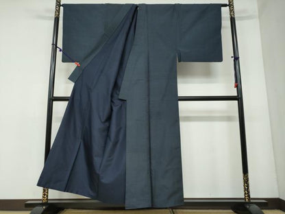 平和屋着物●男性　本場大島紬　アンサンブル　長羽織　100亀甲　総詰め　正絹　逸品　DAAY5446ud