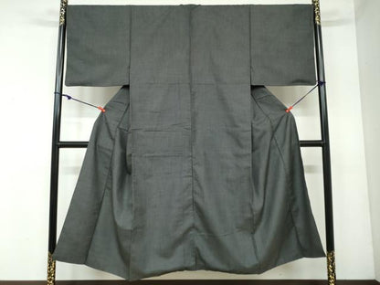 平和屋着物●男性　紬　アンサンブル　100亀甲　正絹　逸品　DAAY5449ud
