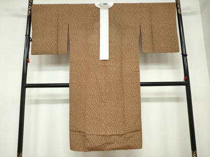 平和屋着物●長襦袢 無双仕立て 色ほのか 成物 唐辛子 反端付き 正絹 逸品 DAAY5462ud