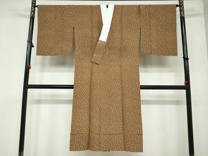 平和屋着物●長襦袢 無双仕立て 色ほのか 成物 唐辛子 反端付き 正絹 逸品 DAAY5462ud