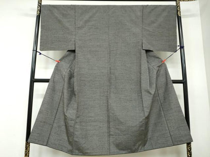 平和屋着物●男性　結城紬　80亀甲　総詰め　正絹　逸品　DAAY5480ud