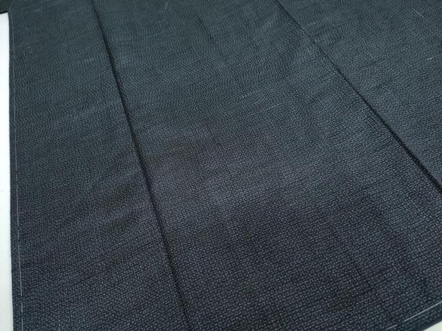 平和屋着物●男性 紬 アンサンブル 幾何学文様 正絹 逸品 未使用 DAAY5492ud