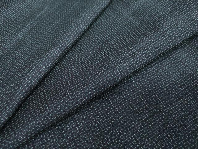平和屋着物●男性 紬 アンサンブル 幾何学文様 正絹 逸品 未使用 DAAY5492ud