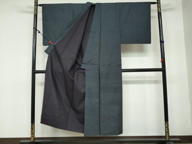 平和屋着物●男性 本場大島紬 アンサンブル 長羽織 100亀甲 総詰め 正絹 逸品 DAAY5496ud