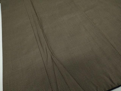 平和屋着物●男性　紬　アンサンブル　長羽織　100亀甲　総詰め　正絹　逸品　DABF1210ud