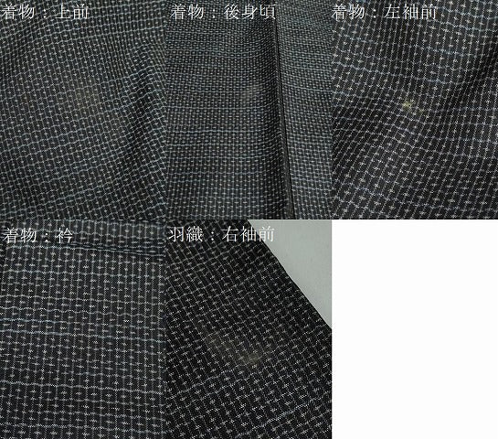平和屋着物●男性 本場大島紬 アンサンブル 80亀甲 総詰め 正絹 逸品 DAAY5501ud