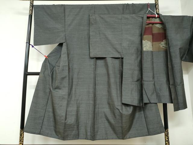 平和屋着物●男性 本場大島紬 アンサンブル 80亀甲 総詰め 正絹 逸品 DAAY5501ud