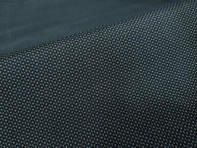 平和屋着物●男性 紬 アンサンブル 100亀甲 総詰め 正絹 逸品 未使用 DAAY5503ud