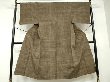 平和屋着物●男性 紬 霞文 正絹 逸品 DAAY5521ud