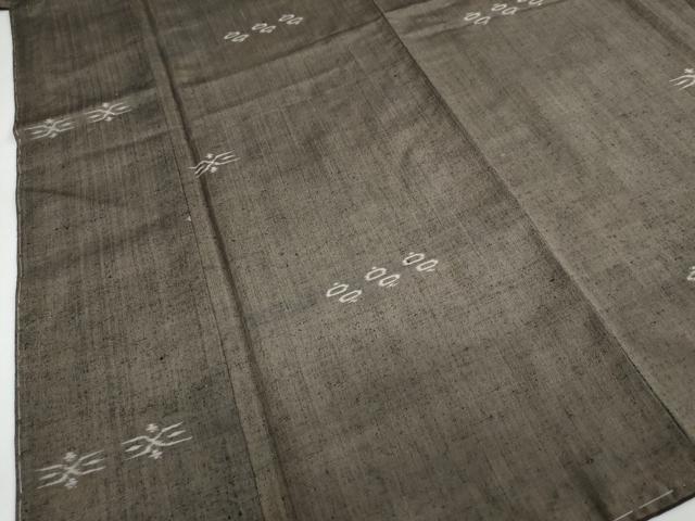 平和屋着物●上質な紬 絣文様 正絹 逸品 未使用 DAAY5536ud