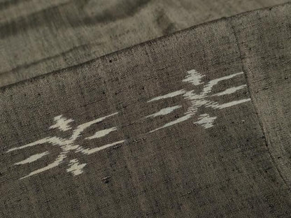 平和屋着物●上質な紬 絣文様 正絹 逸品 未使用 DAAY5536ud