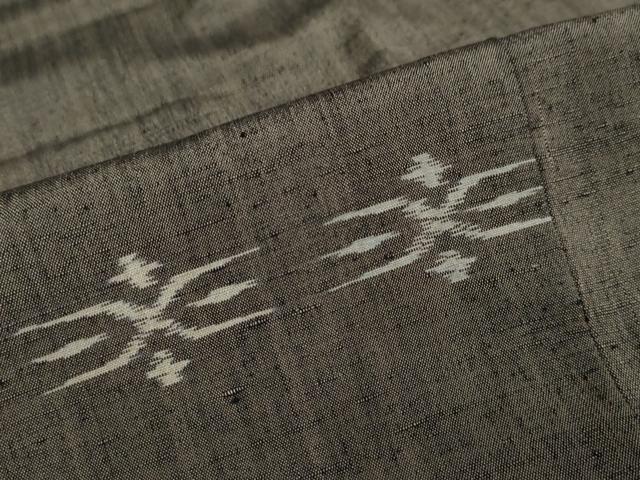 平和屋着物●上質な紬 絣文様 正絹 逸品 未使用 DAAY5536ud