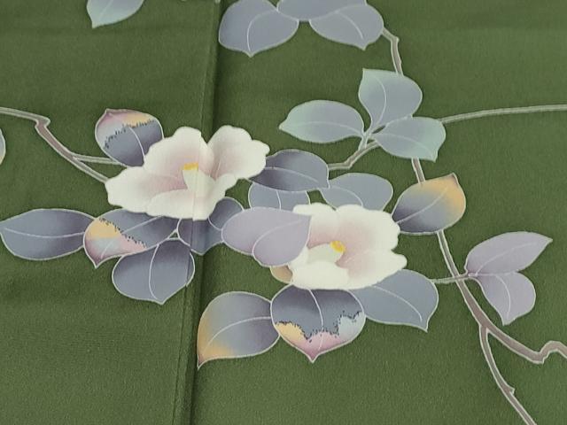 平和屋着物●訪問着 友禅 作家物 枝椿 阪急百貨店扱い 正絹 逸品 DAAY5544ud