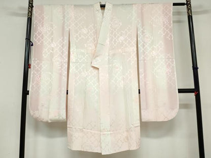 平和屋着物●豪華振袖・長襦袢（無双仕立て）・袋帯セット　総刺繍　駒刺繍　花蝶文　暈し染め　金糸　正絹　逸品　DAAY5564ud