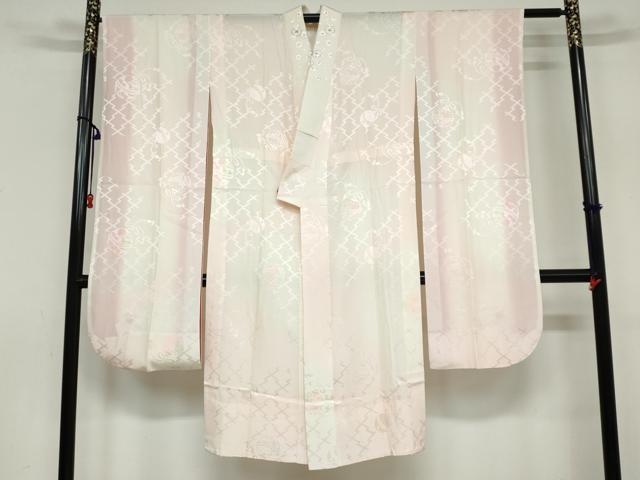 平和屋着物●豪華振袖・長襦袢（無双仕立て）・袋帯セット　総刺繍　駒刺繍　花蝶文　暈し染め　金糸　正絹　逸品　DAAY5564ud