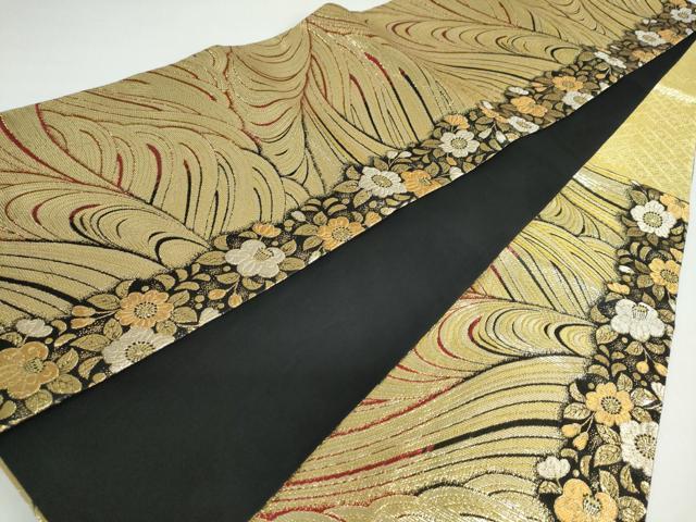 平和屋着物●豪華振袖・長襦袢（無双仕立て）・袋帯セット　総刺繍　駒刺繍　花蝶文　暈し染め　金糸　正絹　逸品　DAAY5564ud