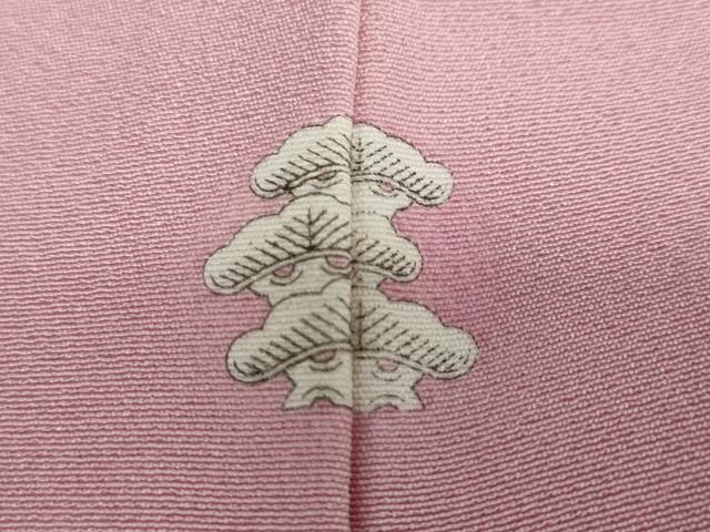 平和屋着物●上質な色無地　紅梅色　正絹　逸品　DAAY5579ud