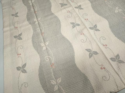 平和屋着物●上質な紬　南天蔦の葉間道　正絹　逸品　DAAY5608ud