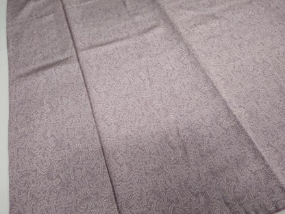 平和屋着物●人間国宝 初代 六谷梅軒(六谷紀久男)錐彫り 重要無形文化 財伊勢型紙 江戸小紋 扇面枝葉文 正絹 逸品 未使用 DAAY5635ud
