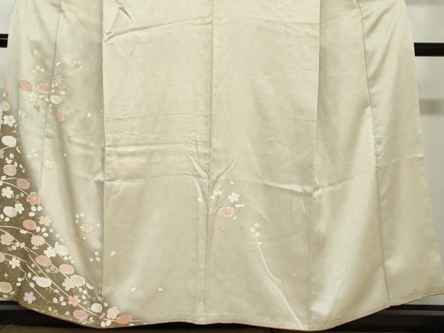 平和屋着物●訪問着 草花文 暈し染め 金彩 ますいわ屋扱い 正絹 逸品 DAAY5637ud
