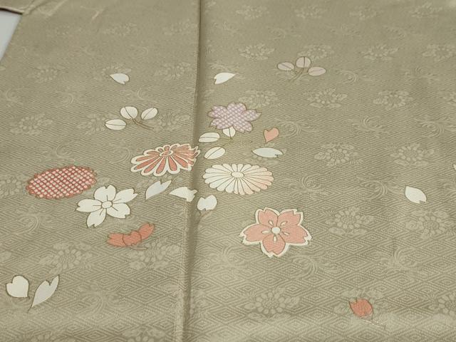 平和屋着物●訪問着 草花文 暈し染め 金彩 ますいわ屋扱い 正絹 逸品 DAAY5637ud