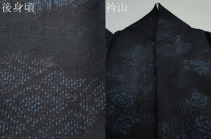 平和屋着物●結城紬　雲霞風景文　正絹　逸品　DAAY5647ud
