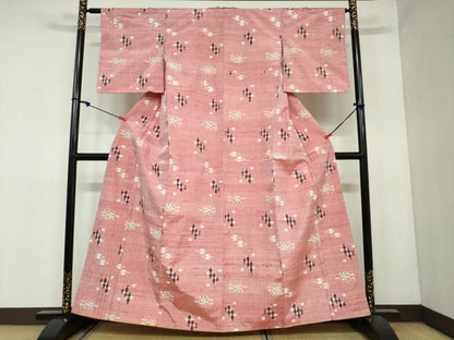 平和屋着物●本場琉球絣 正絹 逸品 DAAY5652ud