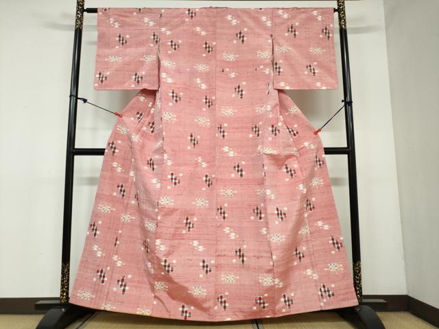 平和屋着物●本場琉球絣 正絹 逸品 DAAY5652ud