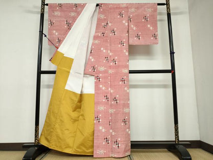 平和屋着物●本場琉球絣 正絹 逸品 DAAY5652ud