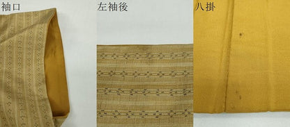 平和屋着物●上質な紬 変わり間道 正絹 逸品 DAAY5669ud