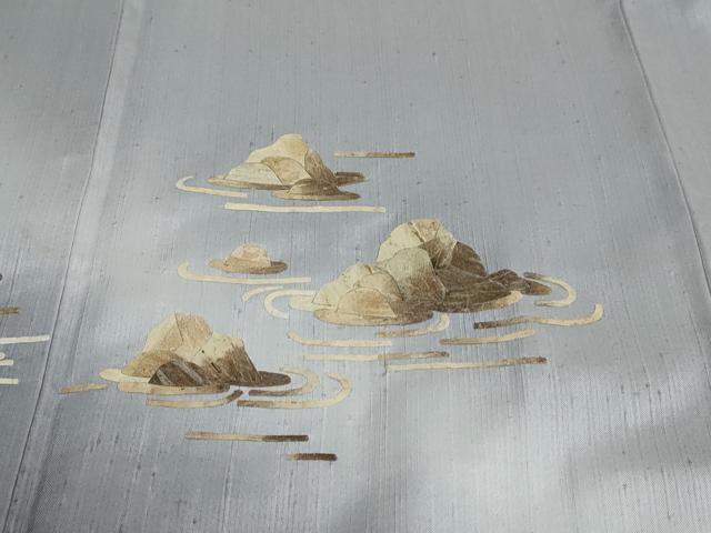 平和屋着物●訪問着　蓑虫　流水文　暈し染め　正絹　逸品　DAAY5674ud