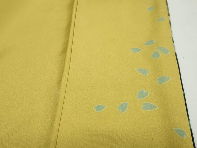平和屋着物●訪問着 駒刺繍 朧染 舞桜文 暈し染め 金彩 銀通し地 正絹 逸品 DAAY5687ud