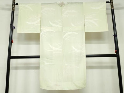 平和屋着物●長襦袢　無双仕立て　雪芝地紋　暈し染め　正絹　逸品　DAAY5688ud
