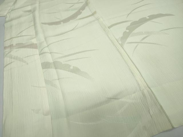 平和屋着物●長襦袢　無双仕立て　雪芝地紋　暈し染め　正絹　逸品　DAAY5688ud