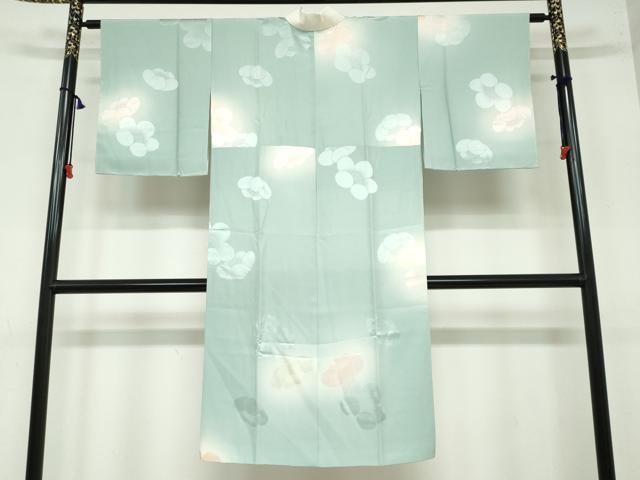 平和屋着物●長襦袢 袷 舞椿地紋 暈し染め 正絹 逸品 DAAY5689ud