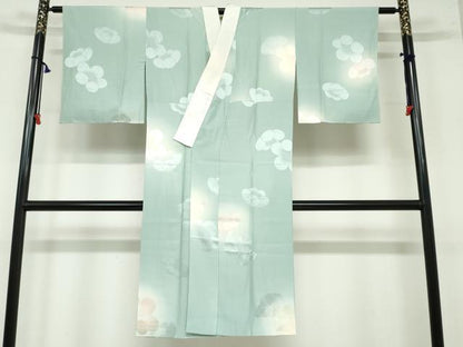 平和屋着物●長襦袢 袷 舞椿地紋 暈し染め 正絹 逸品 DAAY5689ud