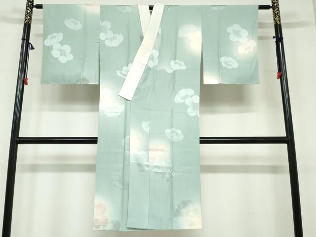 平和屋着物●長襦袢 袷 舞椿地紋 暈し染め 正絹 逸品 DAAY5689ud