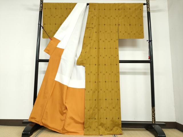 平和屋着物●琉球絣 越布絣 証紙付き 正絹 逸品 未使用 DAAY5707ud