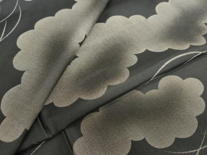 平和屋着物●本場染大島紬　雲取芝文　正絹　逸品　DAAY5708ud
