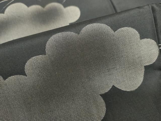 平和屋着物●本場染大島紬　雲取芝文　正絹　逸品　DAAY5708ud