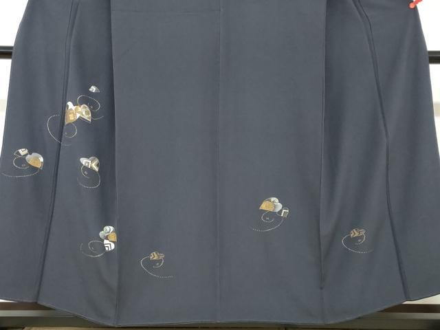 平和屋着物●訪問着　舞葉文　金銀彩　正絹　逸品　DAAY5709ud