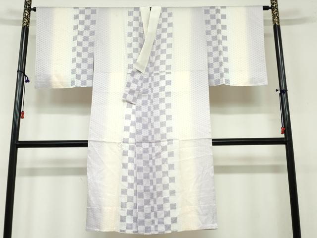 平和屋着物●長襦袢 無双仕立て 麻の葉市松文 暈し染め 正絹 逸品 未使用 DAAY5728ud