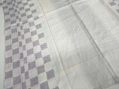 平和屋着物●長襦袢 無双仕立て 麻の葉市松文 暈し染め 正絹 逸品 未使用 DAAY5728ud