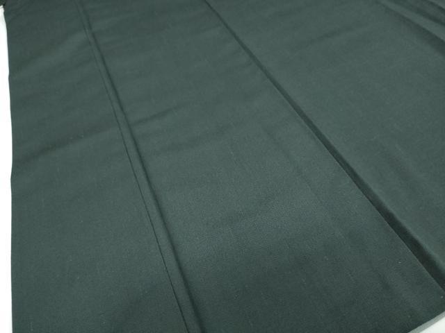 平和屋着物●上質なお召 色無地 百入茶色 正絹 逸品 DAAY5763ud