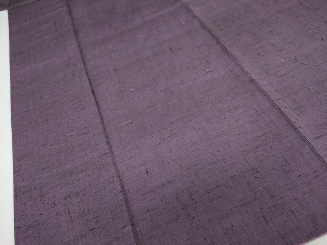 平和屋着物●上質な紬　蒲葡色　正絹　逸品　DAAY5777ud