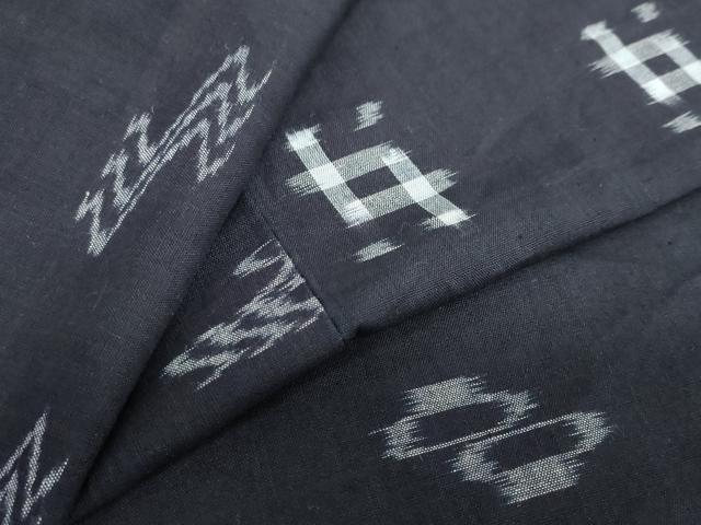 平和屋着物▽本場琉球絣 綿琉球 単衣 絣文様 綿 逸品 DAAY5794ud