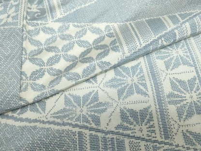 平和屋着物●上質な紬　切嵌吉祥草花文　正絹　逸品　DAAY5807ud