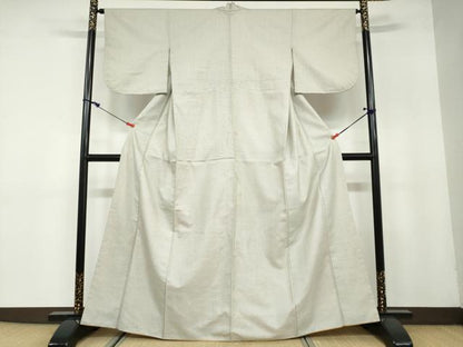 平和屋着物●上質な紬　100亀甲　抽象文様　正絹　逸品　DAAY5811ud