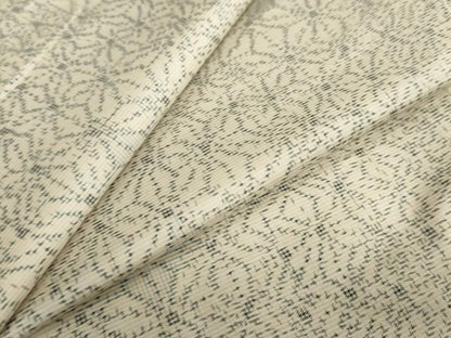 平和屋着物●上質な紬　麻の葉文様　正絹　逸品　DAAY5820ud
