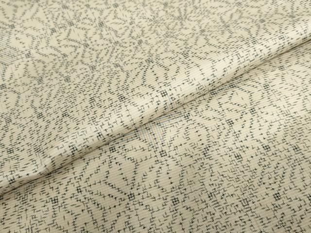 平和屋着物●上質な紬　麻の葉文様　正絹　逸品　DAAY5820ud